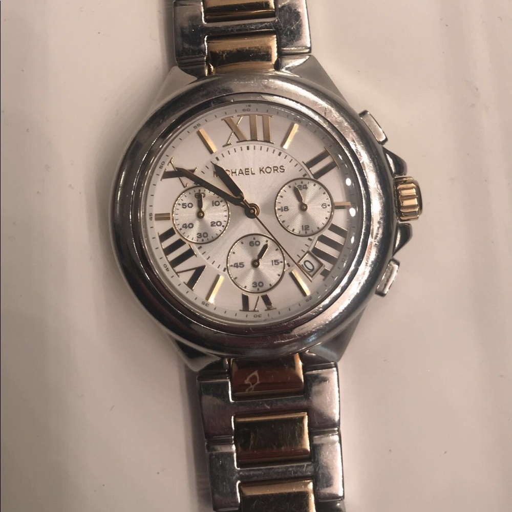 MK Michael Kors two tone watch